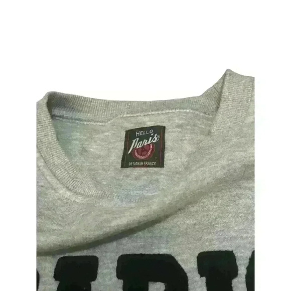 HELLO PARIS- Crewneck Sweater / Grey/ Size: S - Picture 4 of 4